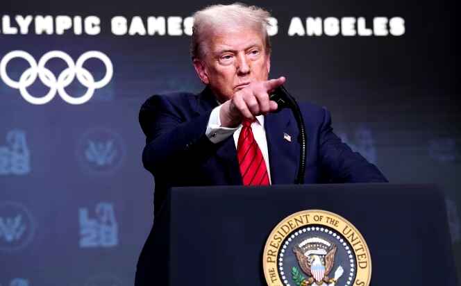 Donald Trump threatens to sex test every female athlete at 2028 Olympics 1 trump Olympic 2028 transgender